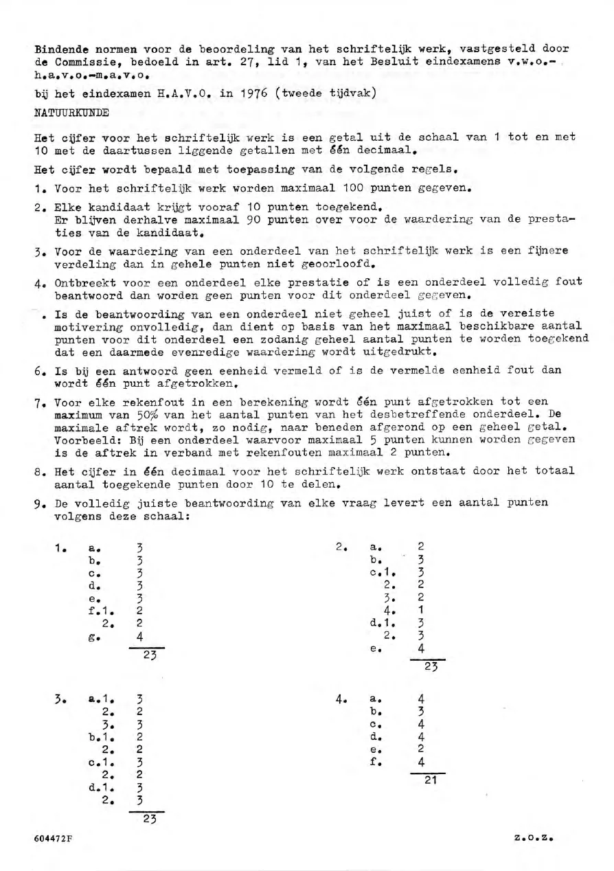 beoordelingsmodel bladzijde 1