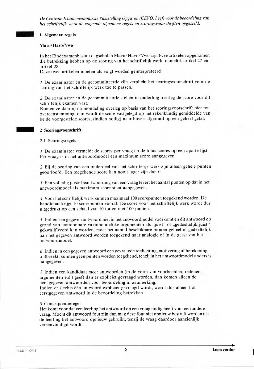 beoordelingsmodel bladzijde 2