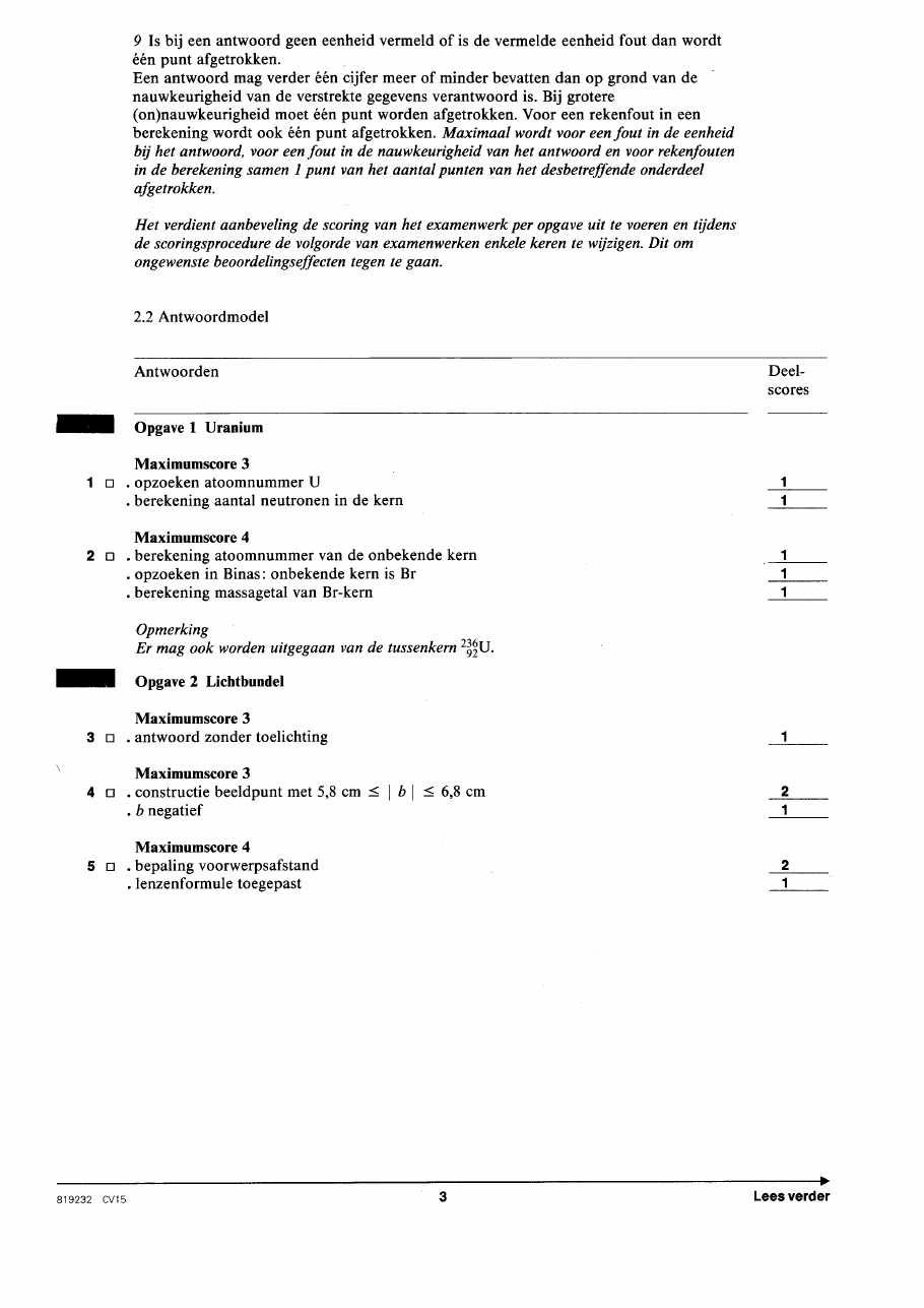 beoordelingsmodel bladzijde 3