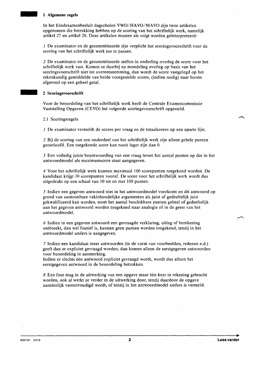 beoordelingsmodel bladzijde 2
