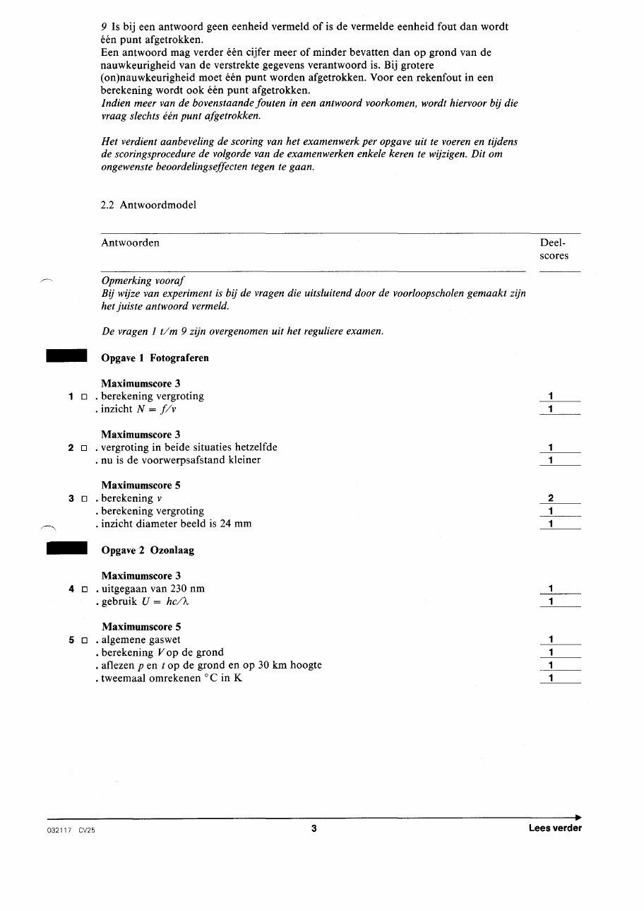 beoordelingsmodel bladzijde 3