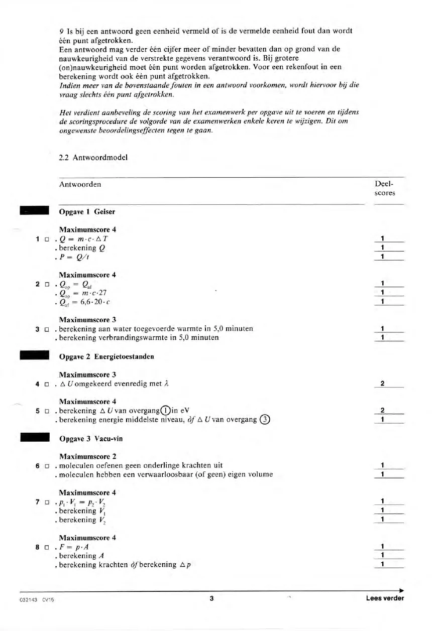 beoordelingsmodel bladzijde 3
