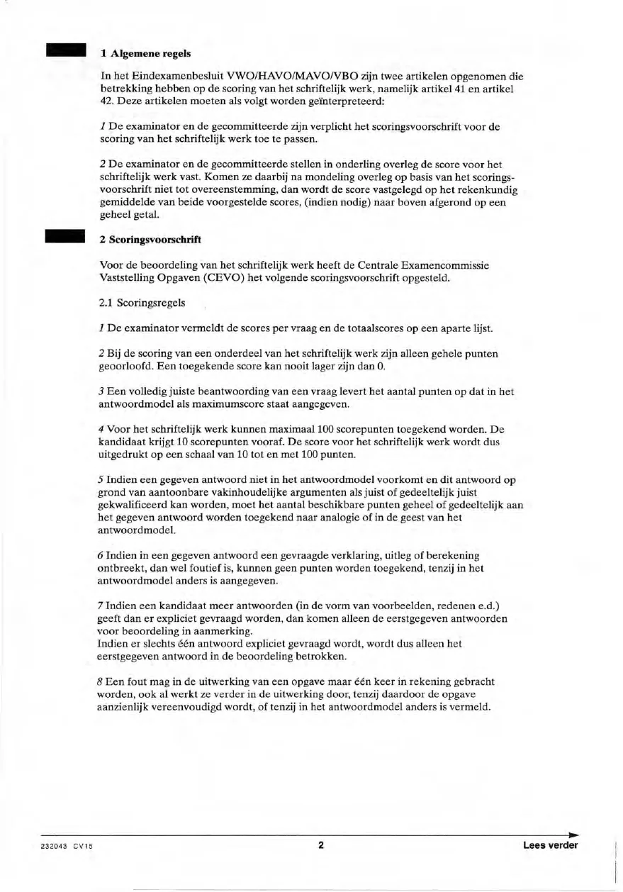 beoordelingsmodel bladzijde 2