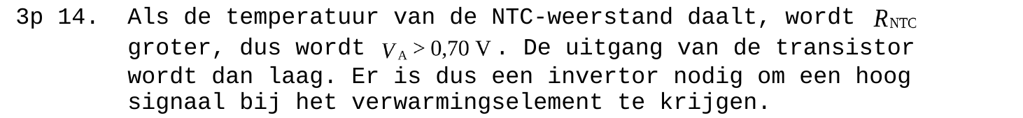 beoordelingsmodel vraag 14