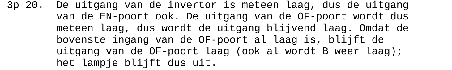 beoordelingsmodel vraag 20