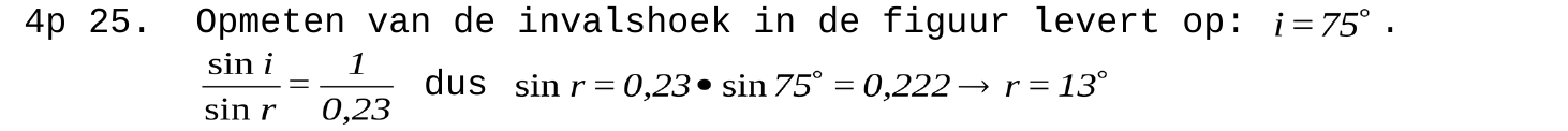 beoordelingsmodel vraag 25