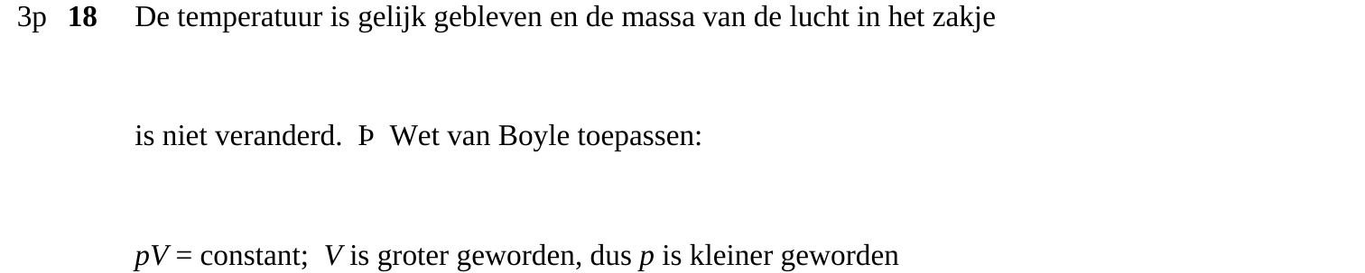 beoordelingsmodel vraag 18
