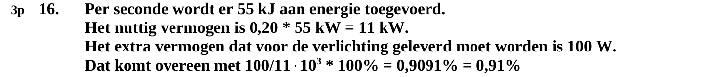 beoordelingsmodel vraag 16