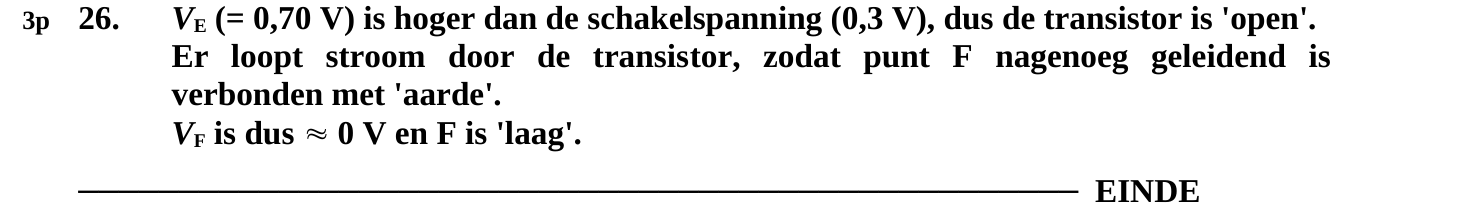 beoordelingsmodel vraag 26