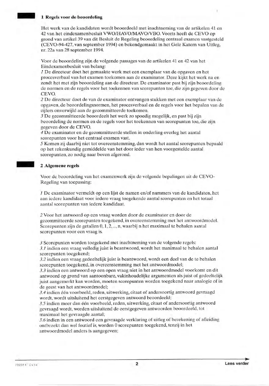 beoordelingsmodel bladzijde 2