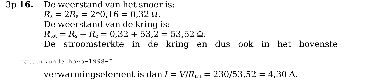 beoordelingsmodel vraag 16