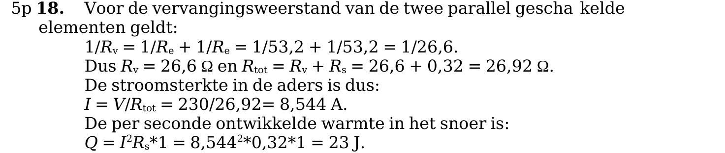 beoordelingsmodel vraag 18