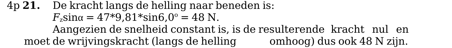 beoordelingsmodel vraag 21