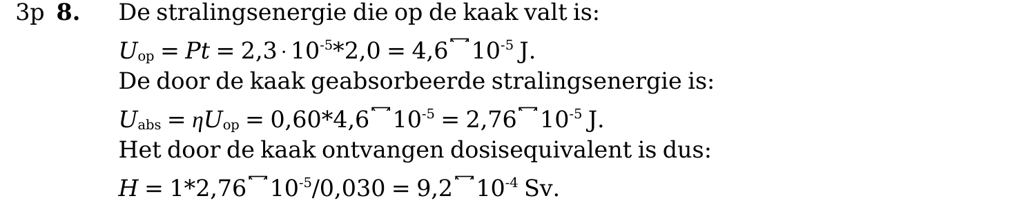 beoordelingsmodel vraag 8