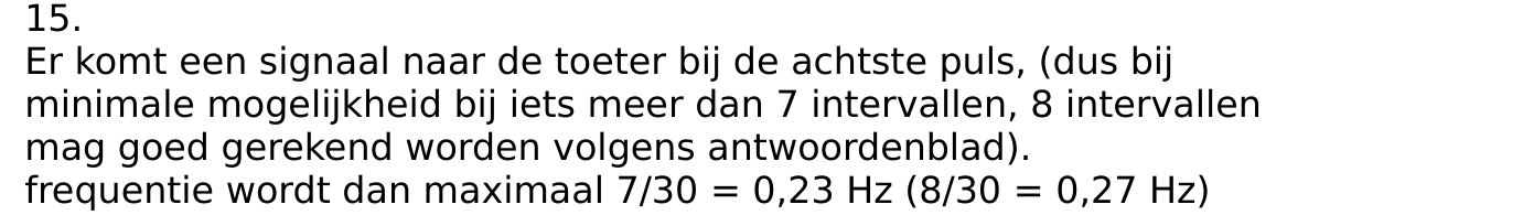beoordelingsmodel vraag 15