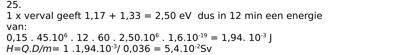 beoordelingsmodel vraag 25
