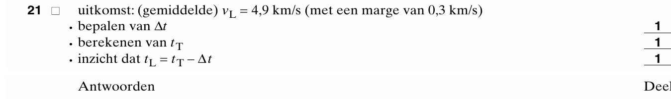 beoordelingsmodel vraag 21