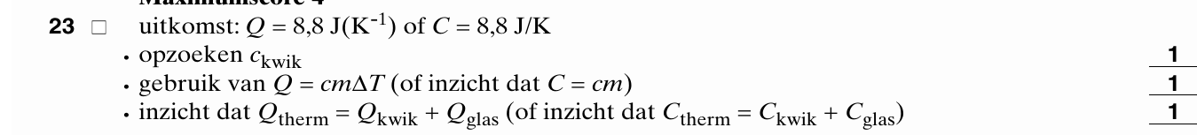 beoordelingsmodel vraag 23