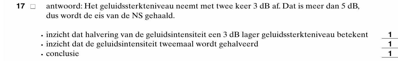 beoordelingsmodel vraag 17