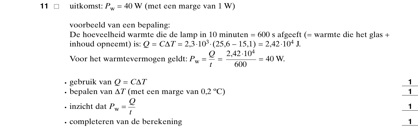 beoordelingsmodel vraag 11