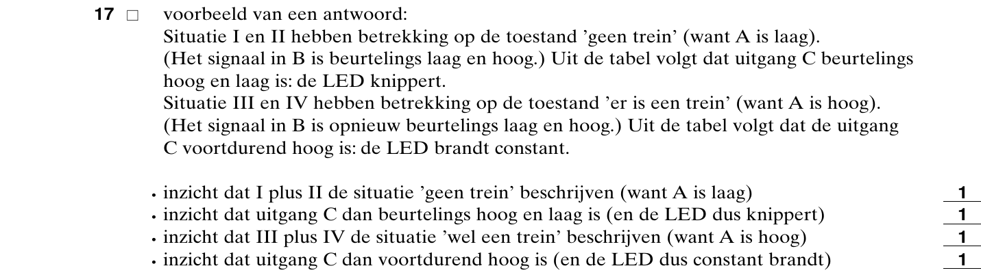 beoordelingsmodel vraag 17