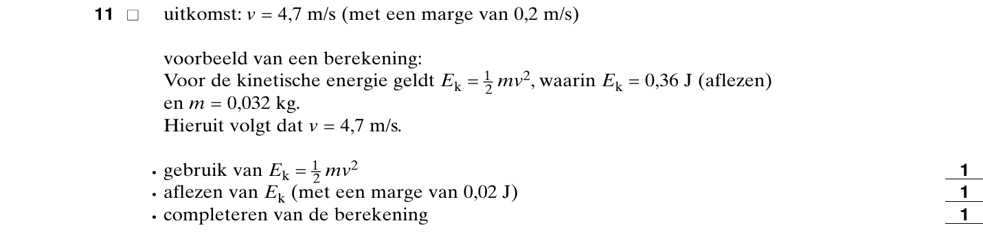 beoordelingsmodel vraag 11