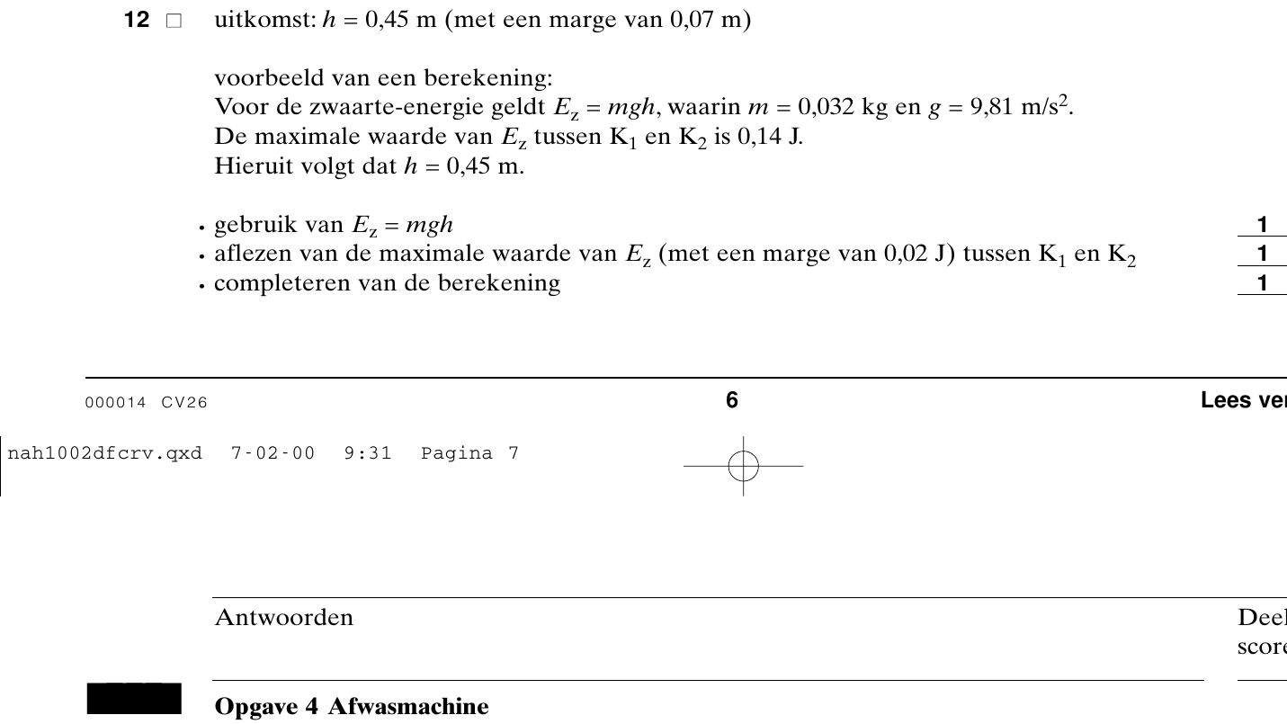beoordelingsmodel vraag 12