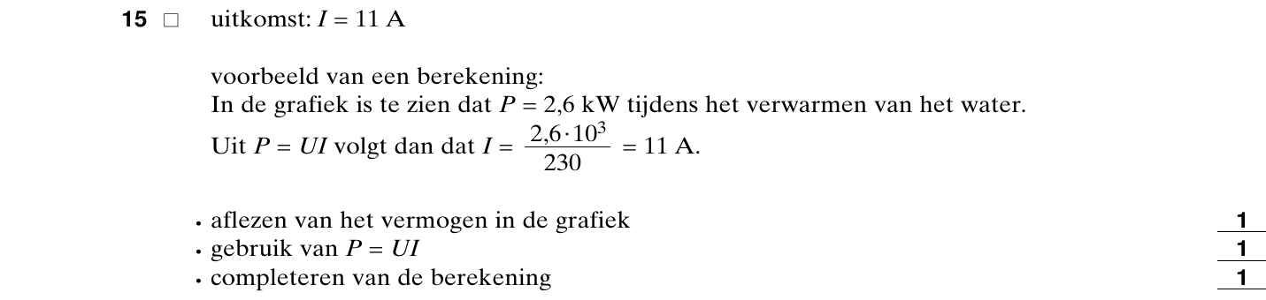 beoordelingsmodel vraag 15