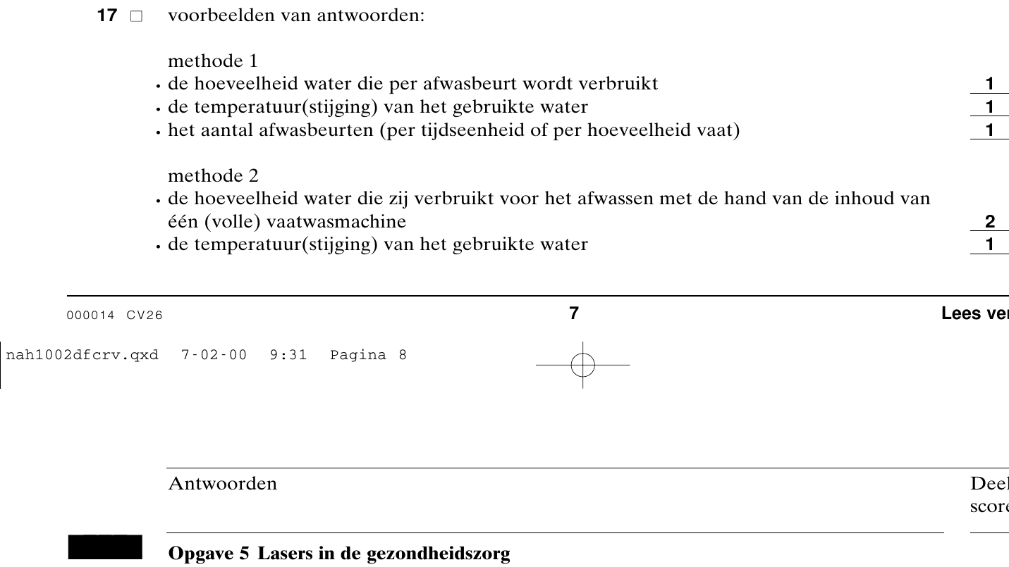 beoordelingsmodel vraag 17