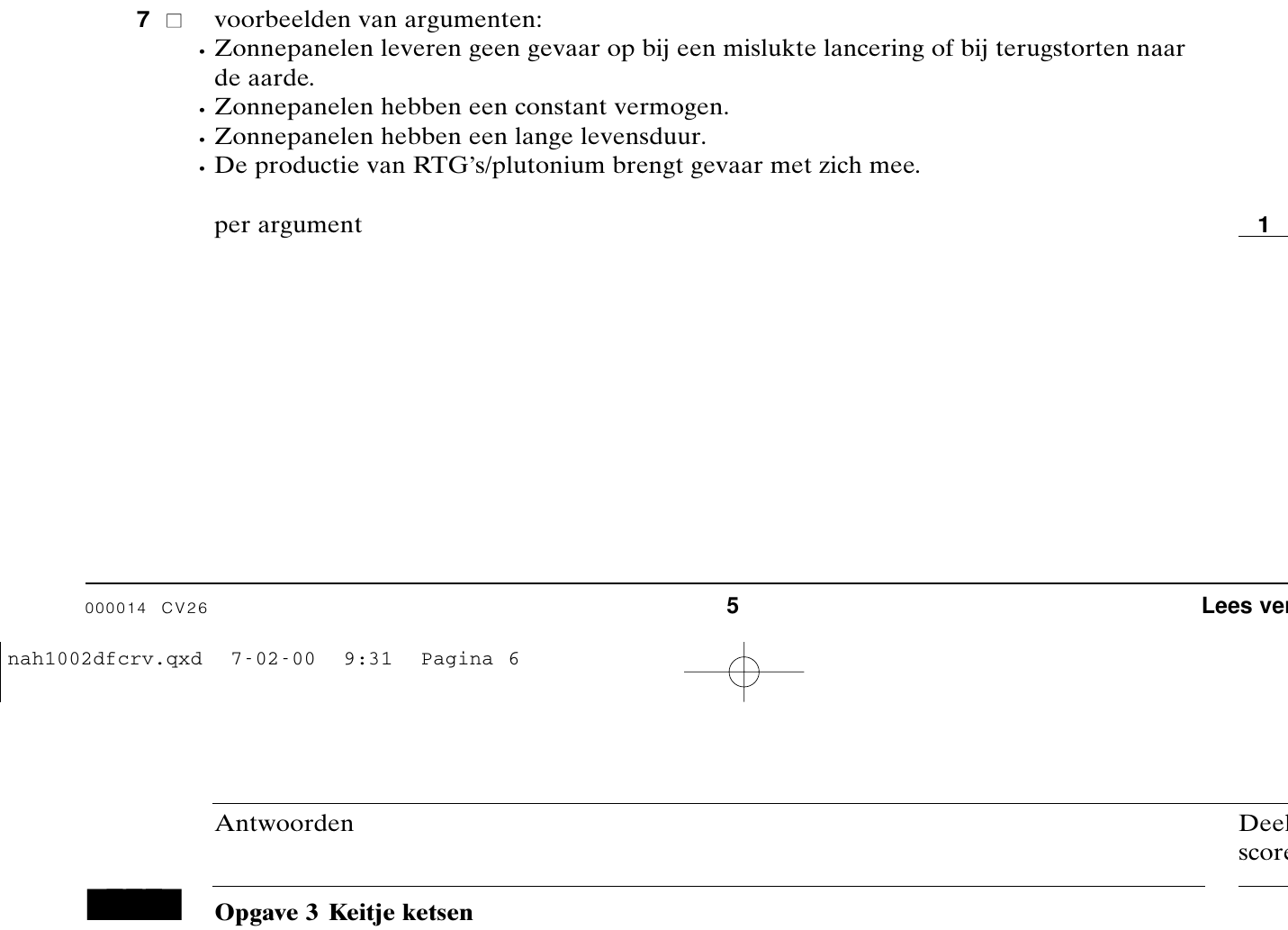 beoordelingsmodel vraag 7