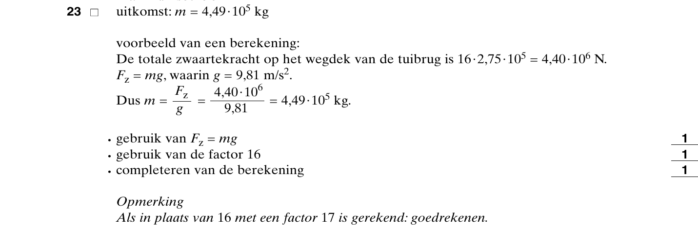 beoordelingsmodel vraag 23