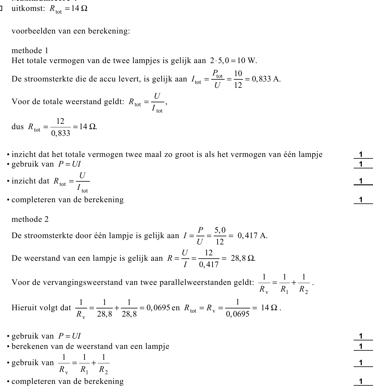 beoordelingsmodel vraag 1