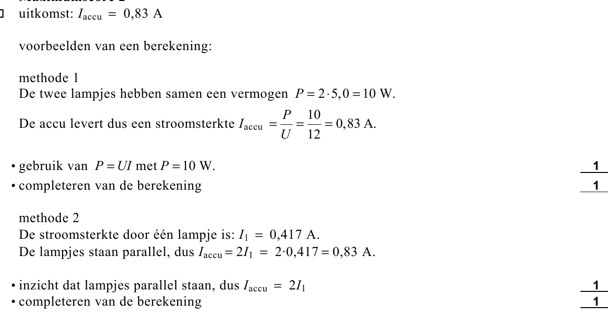 beoordelingsmodel vraag 2