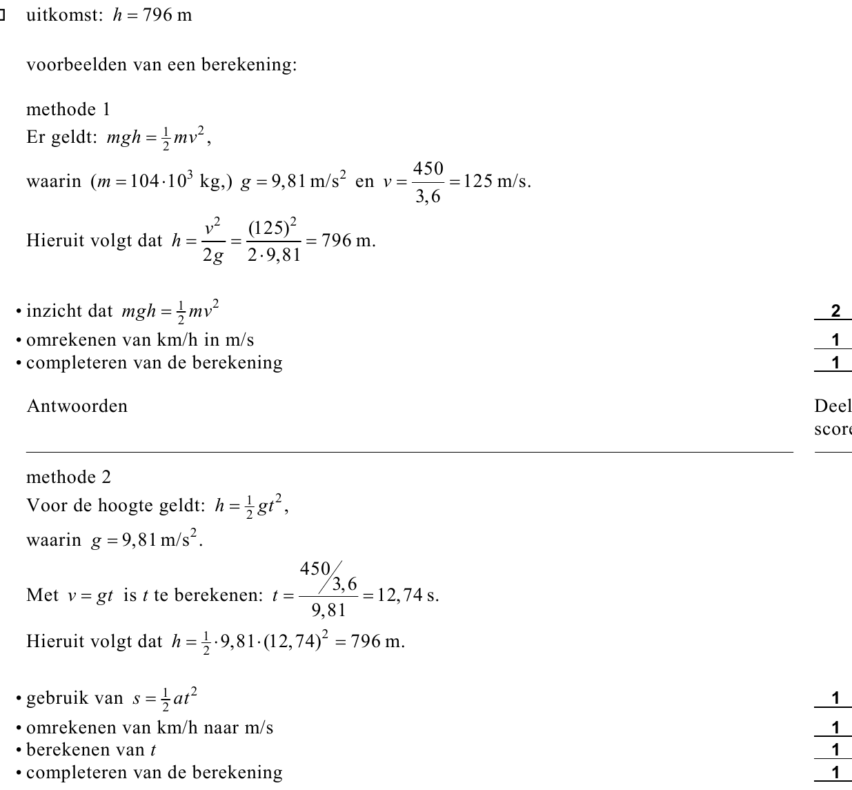 beoordelingsmodel vraag 15