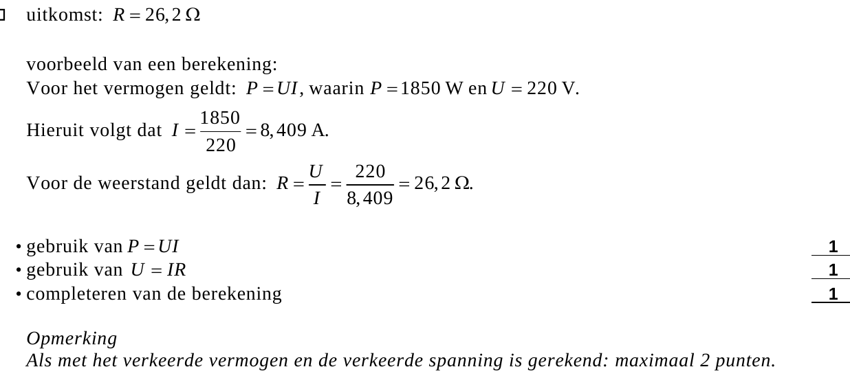 beoordelingsmodel vraag 18
