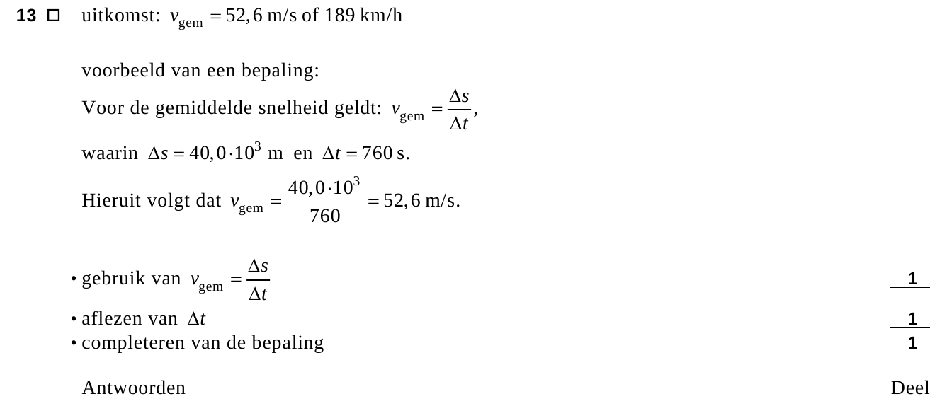 beoordelingsmodel vraag 13