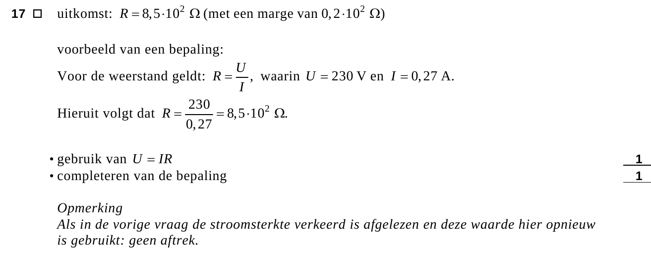 beoordelingsmodel vraag 17