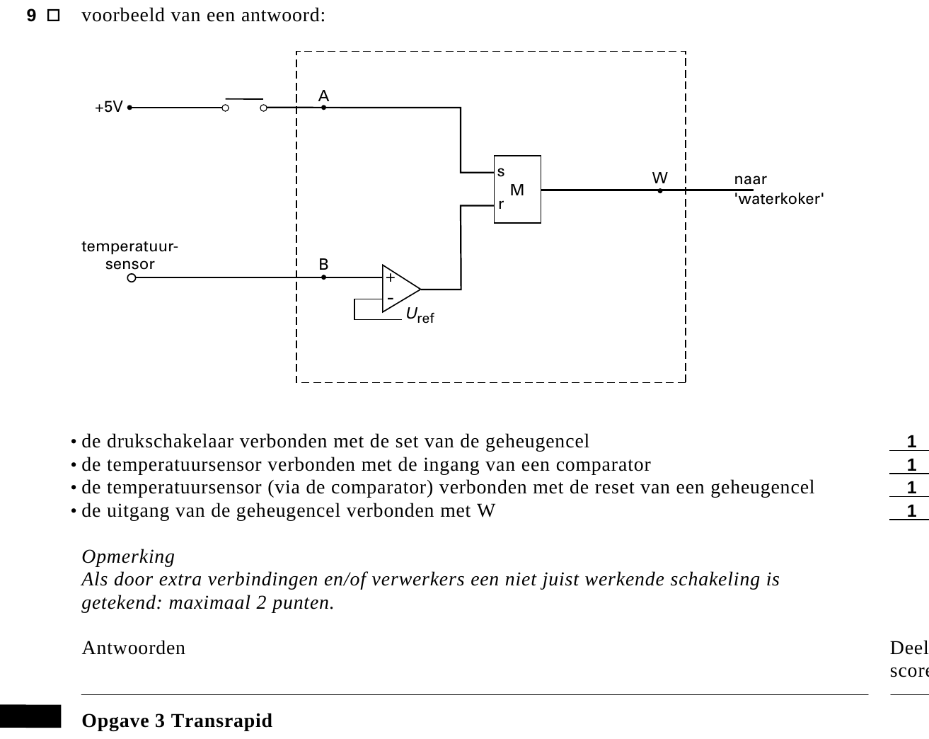 beoordelingsmodel vraag 9