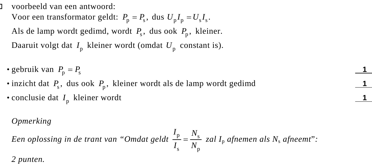 beoordelingsmodel vraag 19