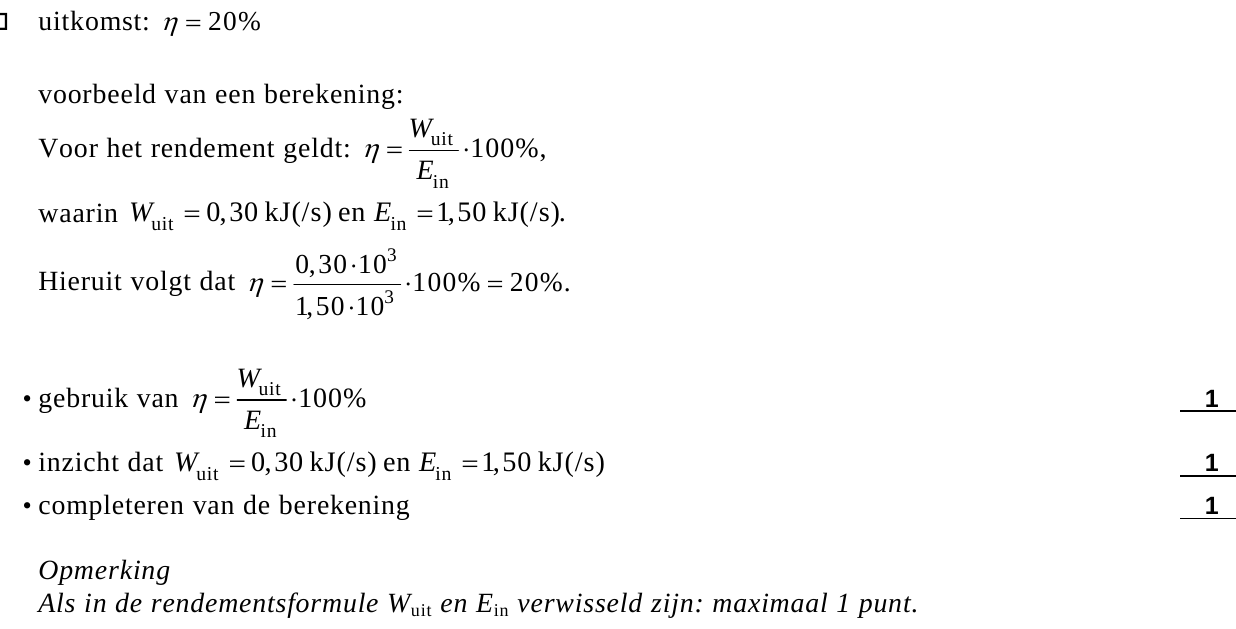 beoordelingsmodel vraag 1