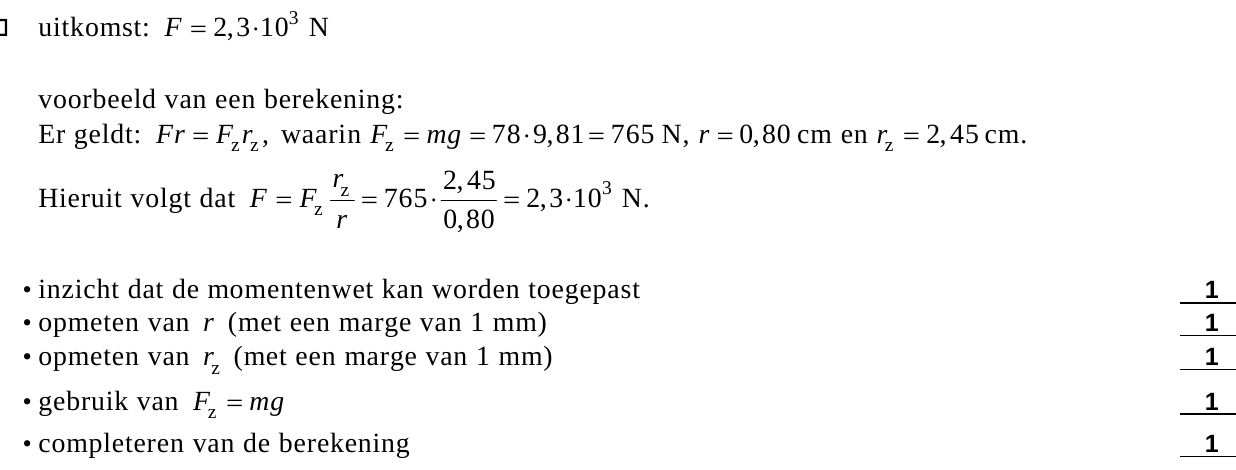 beoordelingsmodel vraag 24