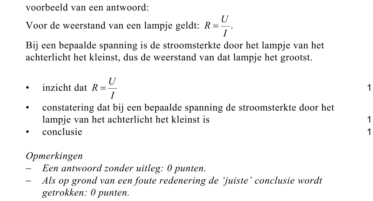 beoordelingsmodel vraag 16