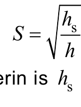 h S = s h is h s