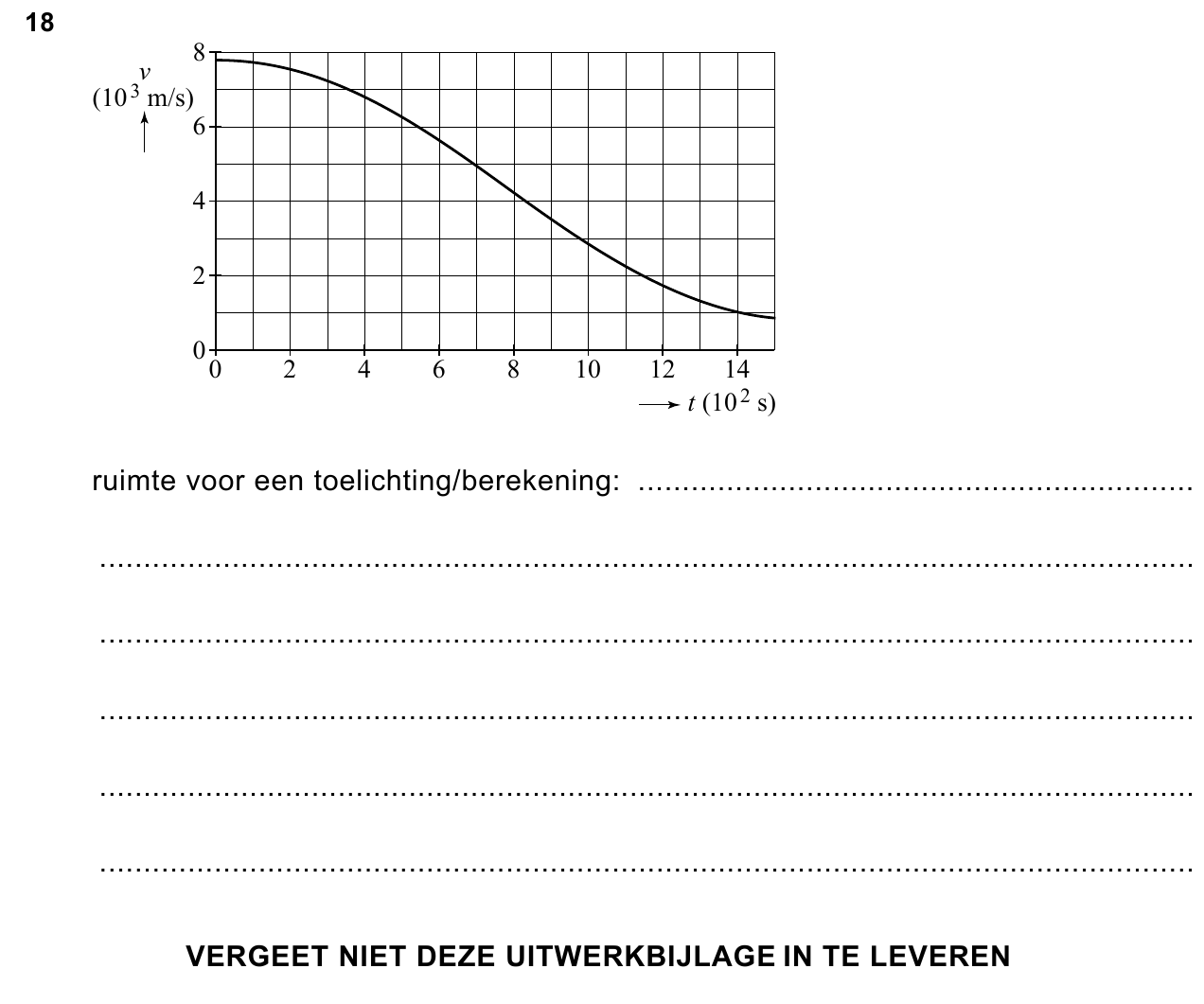 uitwerkbijlage bij vraag 18
