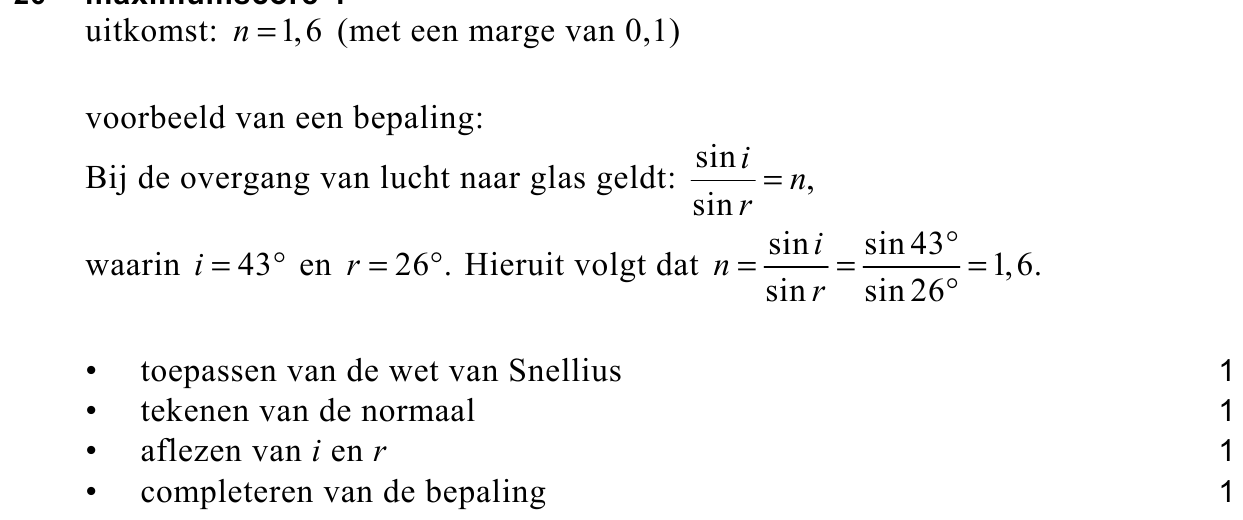 beoordelingsmodel vraag 26