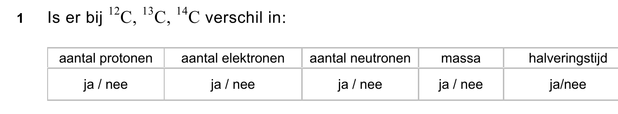 uitwerkbijlage bij vraag 1