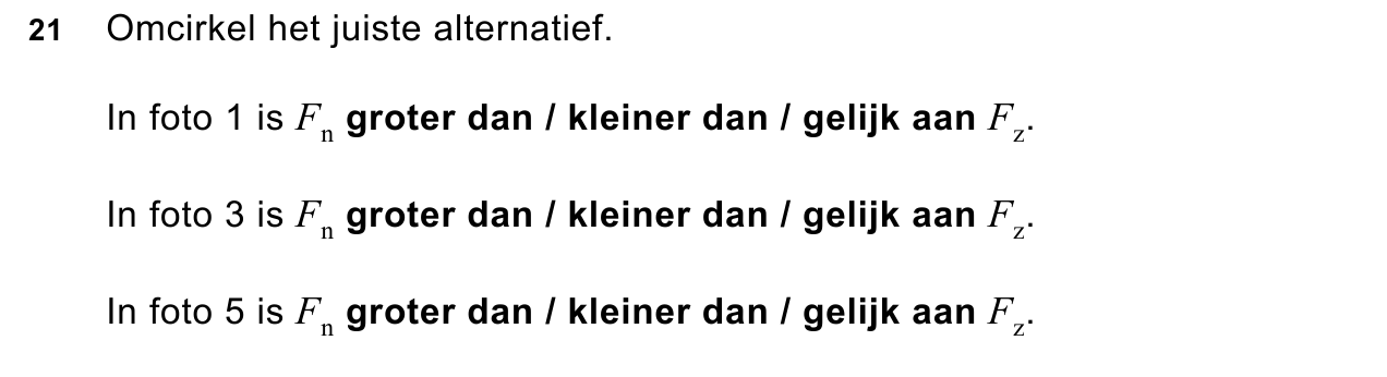 uitwerkbijlage bij vraag 21