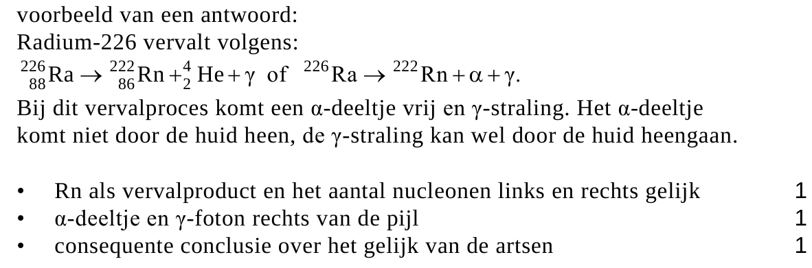beoordelingsmodel vraag 1