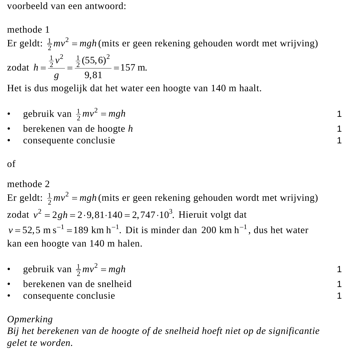beoordelingsmodel vraag 8