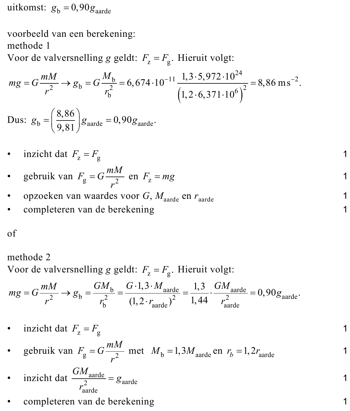 beoordelingsmodel vraag 25